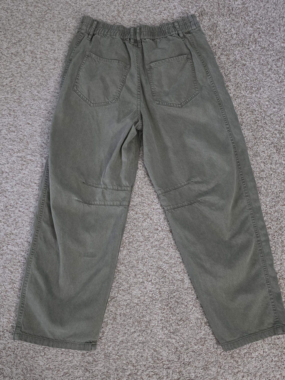 YFB Young Fabulous & Broke Barrel Jean Olive Green Ankle Length Womens Medium - Picture 5 of 7